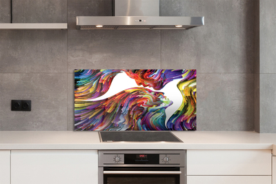 Painel de vidro Pintura facial colorida