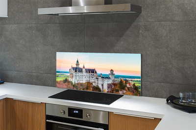 Painel de vidro Castelo da Alemanha Outono Munique