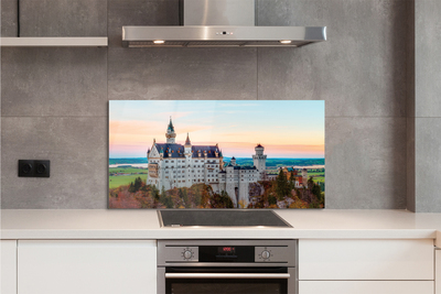 Painel de vidro Castelo da Alemanha Outono Munique