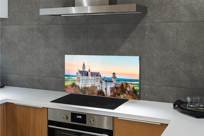 Painel de vidro Castelo da Alemanha Outono Munique