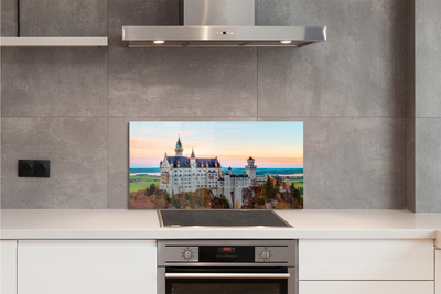 Painel de vidro Castelo da Alemanha Outono Munique