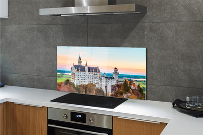 Painel de vidro Castelo da Alemanha Outono Munique