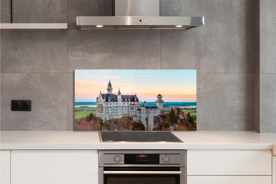 Painel de vidro Castelo da Alemanha Outono Munique