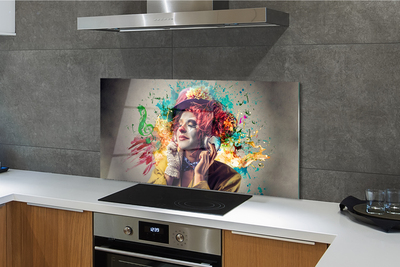 Painel de vidro Tinta para partitura de palhaço