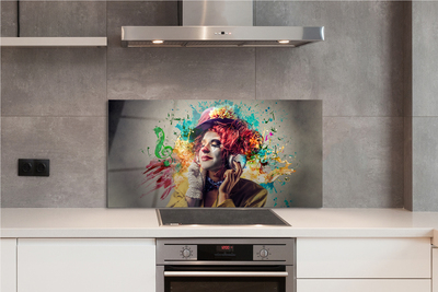 Painel de vidro Tinta para partitura de palhaço