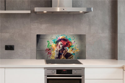 Painel de vidro Tinta para partitura de palhaço