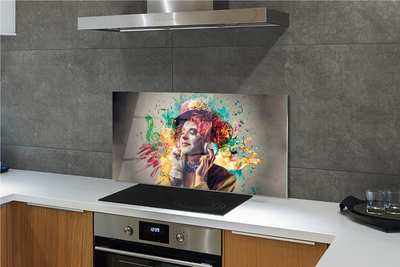 Painel de vidro Tinta para partitura de palhaço