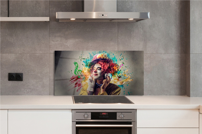 Painel de vidro Tinta para partitura de palhaço