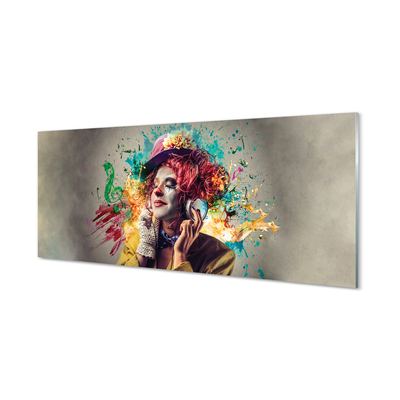 Painel de vidro Tinta para partitura de palhaço