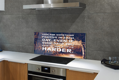 Painel de vidro Inscrição na caverna