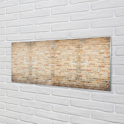 Painel de vidro Parede de tijolos vintage