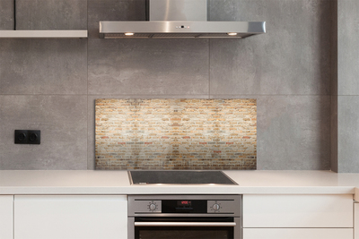 Painel de vidro Parede de tijolos vintage