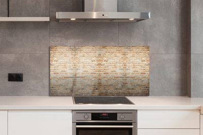 Painel de vidro Parede de tijolos vintage