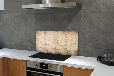 Painel de vidro Parede de tijolos vintage