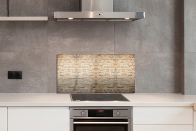 Painel de vidro Parede de tijolos vintage