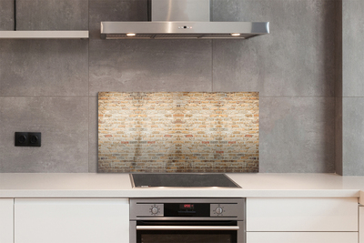 Painel de vidro Parede de tijolos vintage