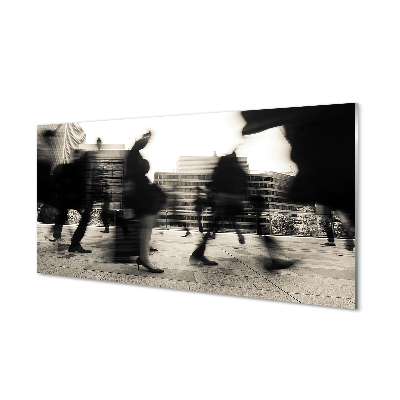 Painel de vidro Pessoas da cidade