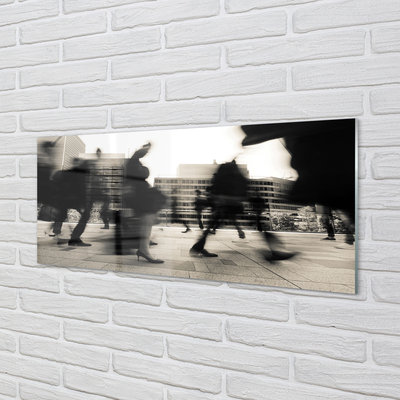 Painel de vidro Pessoas da cidade