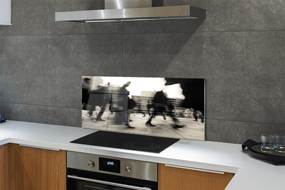 Painel de vidro Pessoas da cidade