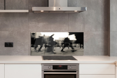 Painel de vidro Pessoas da cidade