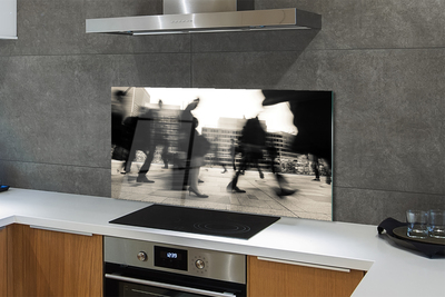 Painel de vidro Pessoas da cidade