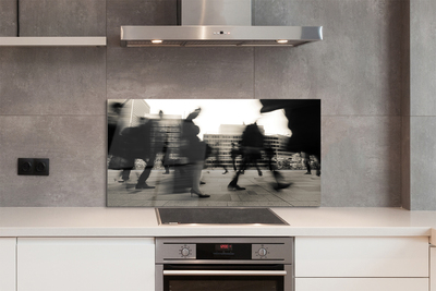 Painel de vidro Pessoas da cidade