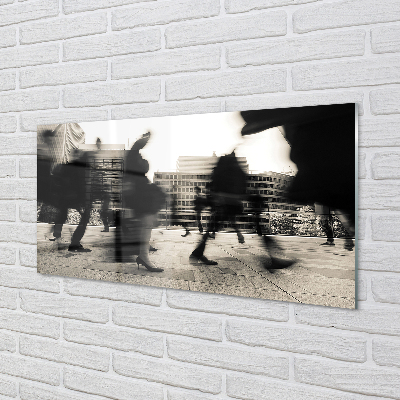 Painel de vidro Pessoas da cidade