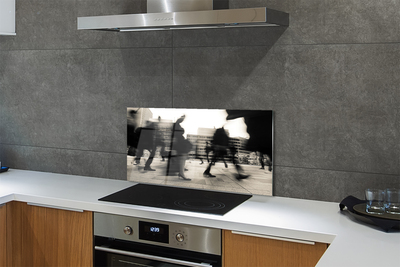 Painel de vidro Pessoas da cidade