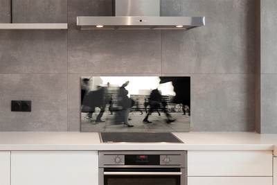 Painel de vidro Pessoas da cidade