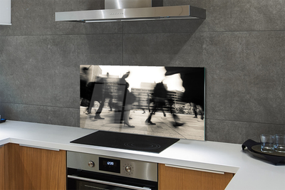 Painel de vidro Pessoas da cidade