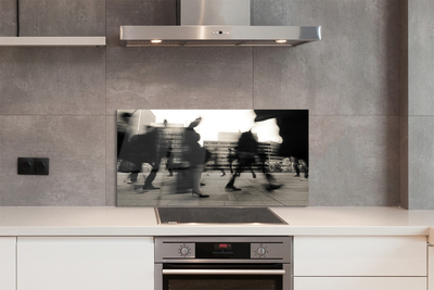 Painel de vidro Pessoas da cidade