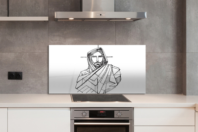 Painel de vidro Desenho de Jesus