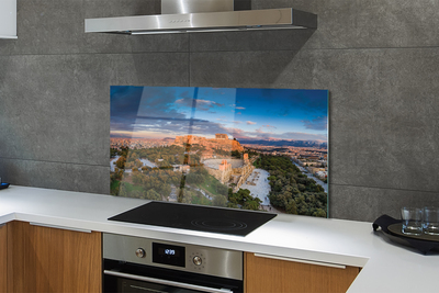 Painel de vidro Arquitetura panorâmica da Grécia Atenas