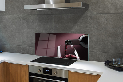 Painel de vidro Fundo de vinho da Borgonha