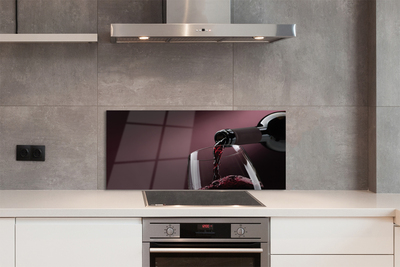 Painel de vidro Fundo de vinho da Borgonha