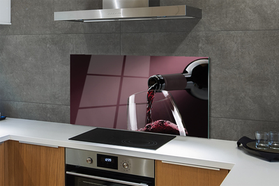 Painel de vidro Fundo de vinho da Borgonha