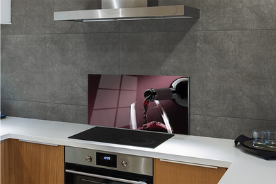 Painel de vidro Fundo de vinho da Borgonha