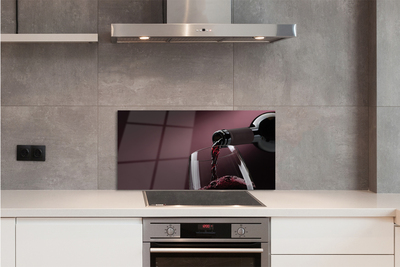 Painel de vidro Fundo de vinho da Borgonha