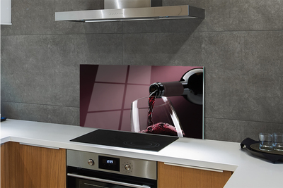 Painel de vidro Fundo de vinho da Borgonha