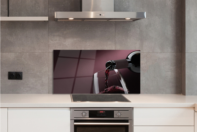 Painel de vidro Fundo de vinho da Borgonha