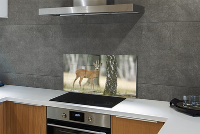 Painel de vidro Floresta de veados