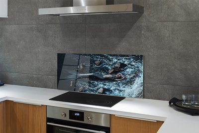 Painel de vidro Mar da Sereia