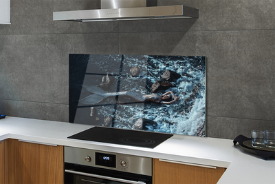 Painel de vidro Mar da Sereia