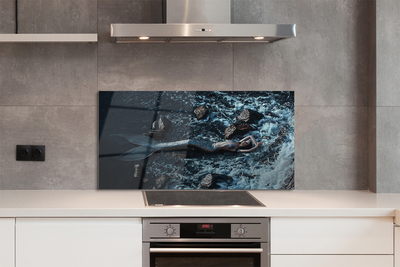 Painel de vidro Mar da Sereia