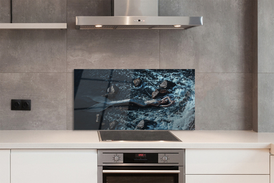 Painel de vidro Mar da Sereia