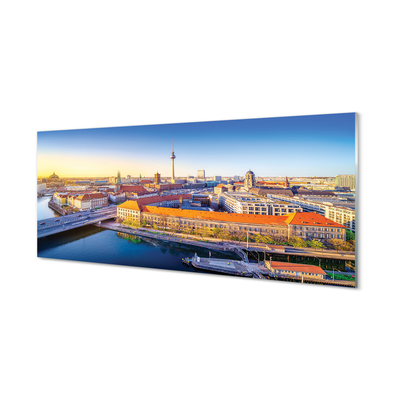 Painel de vidro Pontes fluviais de Berlim, Alemanha