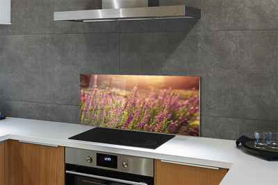 Painel de vidro Campo de urze