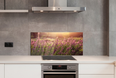 Painel de vidro Campo de urze