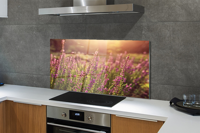 Painel de vidro Campo de urze