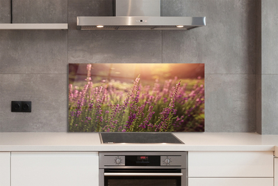 Painel de vidro Campo de urze